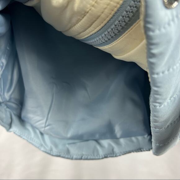 VINCE CAMUTO Dusty Blue Quilted Shirt Jacket NWT in Size Large - Picture 7 of 8